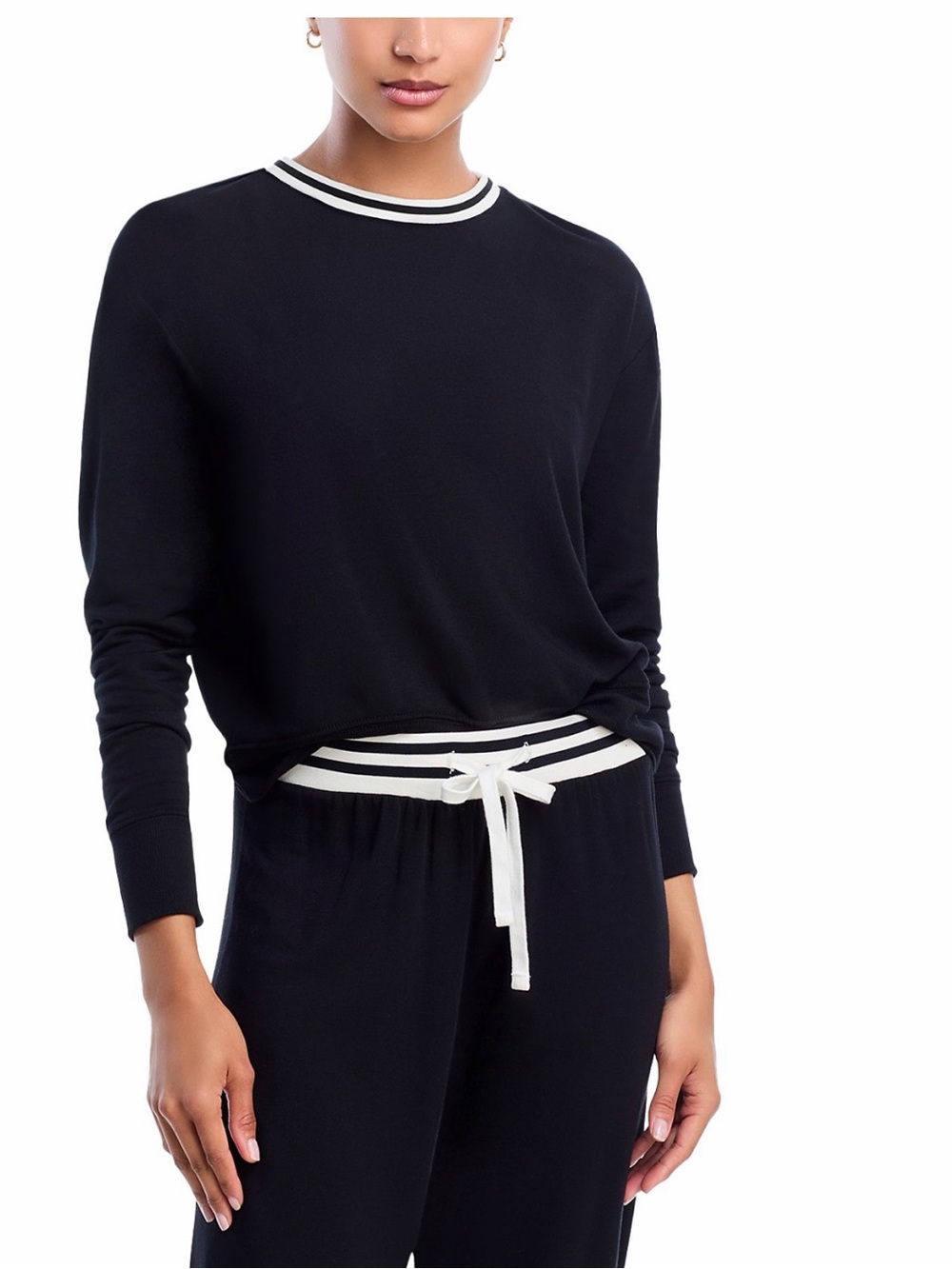 Splits59 Sonja Fleece sweatshirt w stripe, size Medium